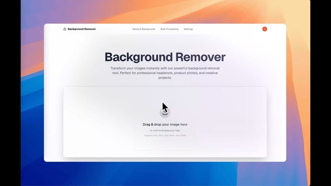 Video thumbnail for Background Remover Demo
