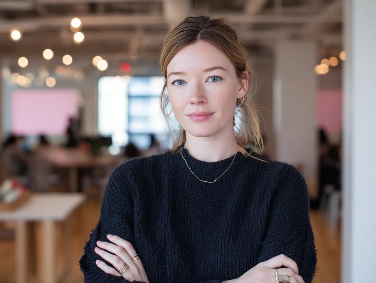 Professional portrait with background removal - Original