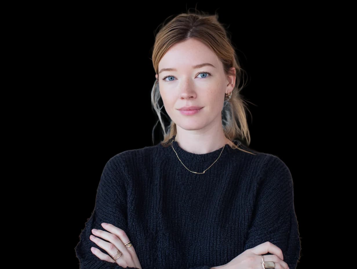 Professional portrait with background removal - Transparent background