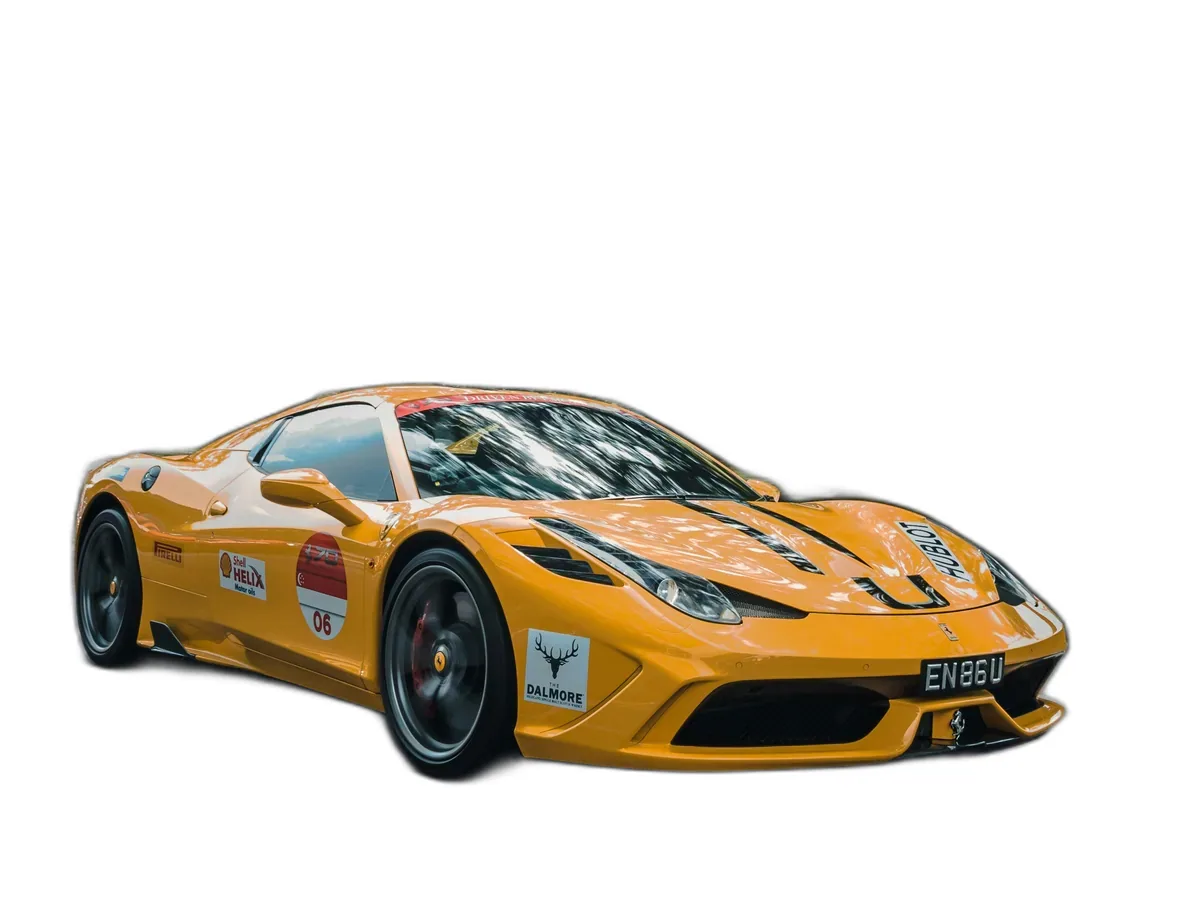Imagga car background removal result