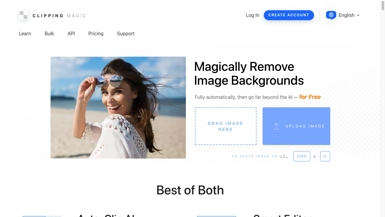 Clipping Magic homepage