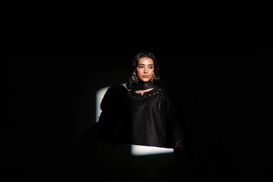 Professional photography studio with lighting equipment and backdrops
